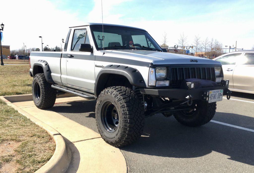 light blue jeep comanche