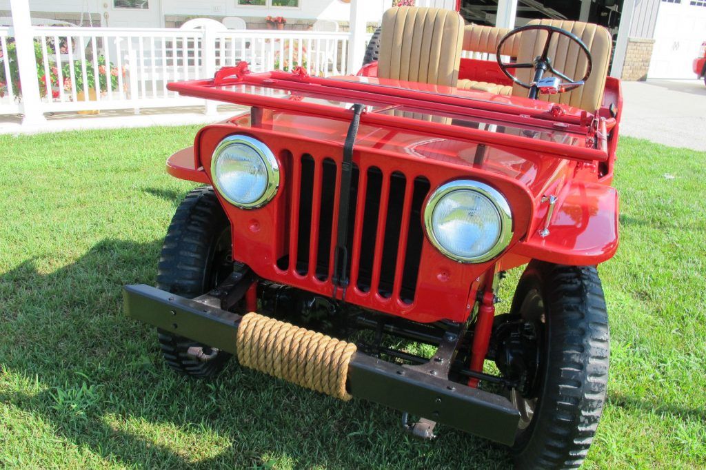 Frame off resto 1948 Willys Red 4×4