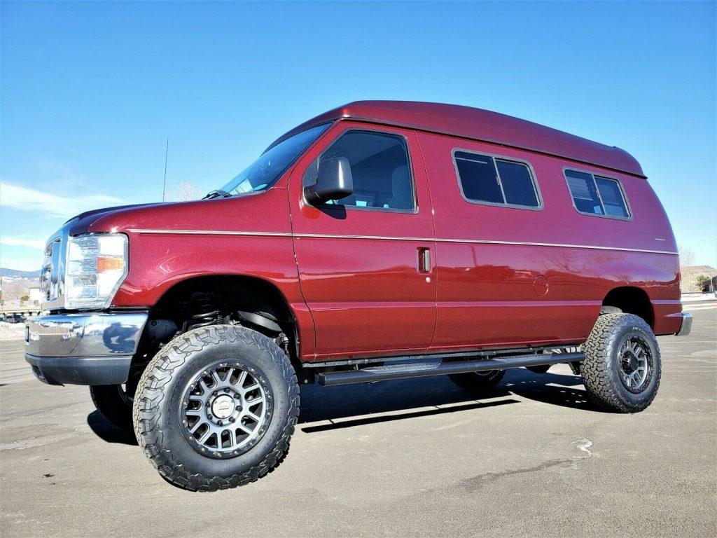 low miles 2010 Ford E Series Van Timberline Conversion 4×4
