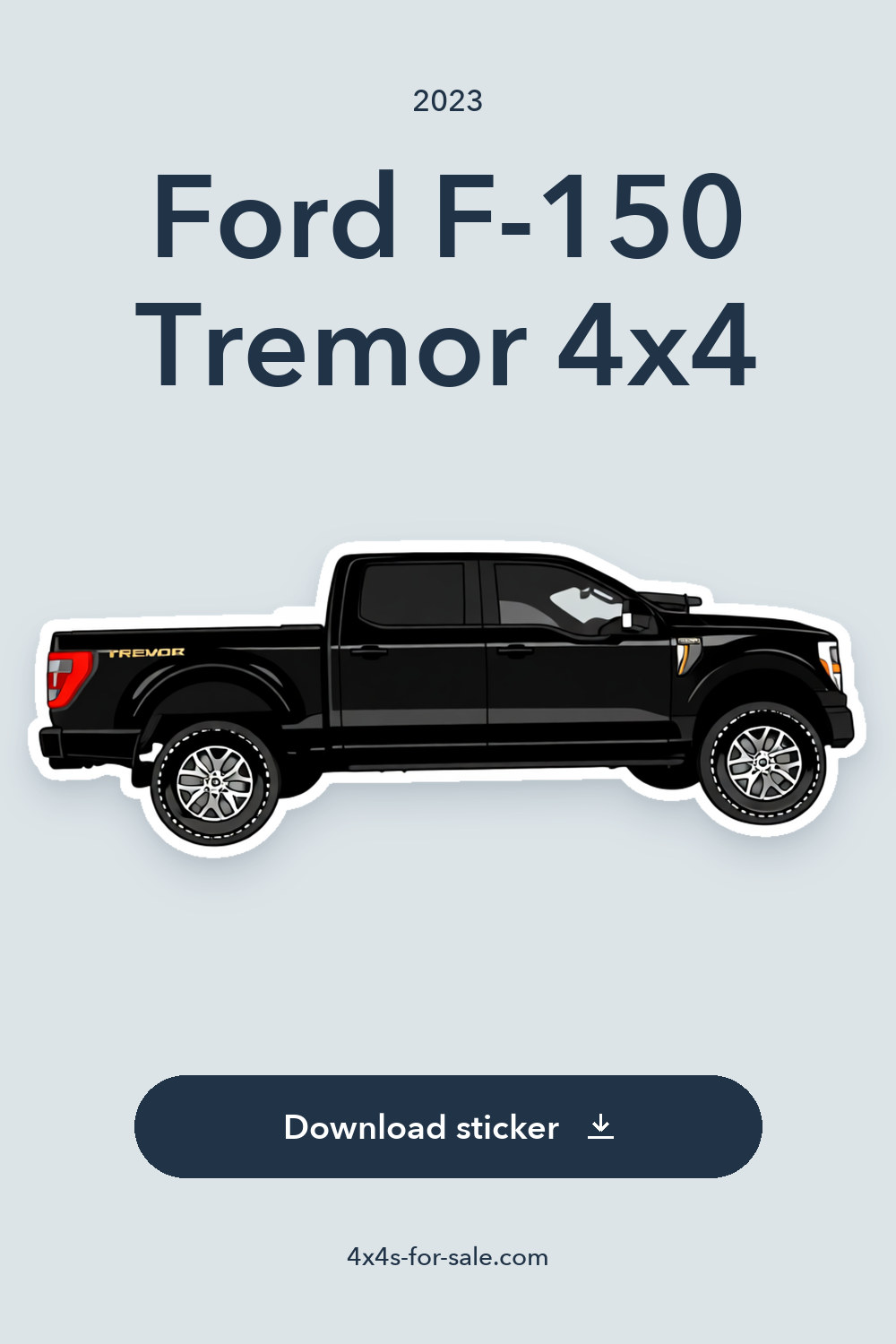 2023 Ford F-150 Tremor 4×4 sticker preview
