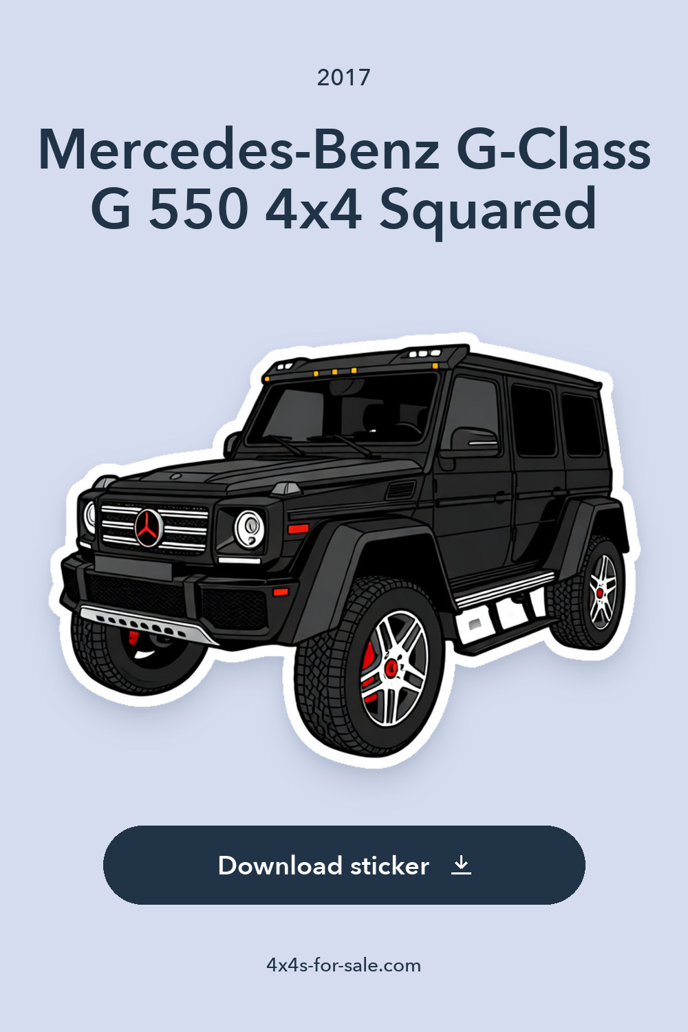 2017 Mercedes-Benz G-Class G 550 4×4 Squared sticker preview